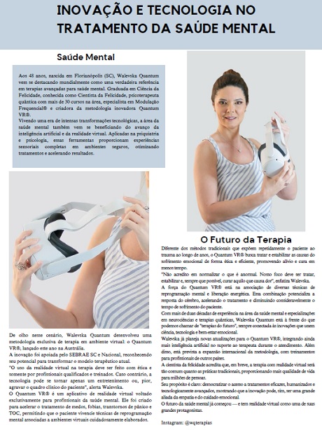 Inovação e Tecnologia no Tratamento da Saúde Mental